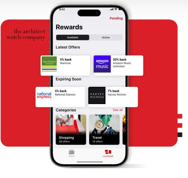 Contactless Payment Watch - Men's Architect Zephyr + Walnut Strap + Modern Font Engraving