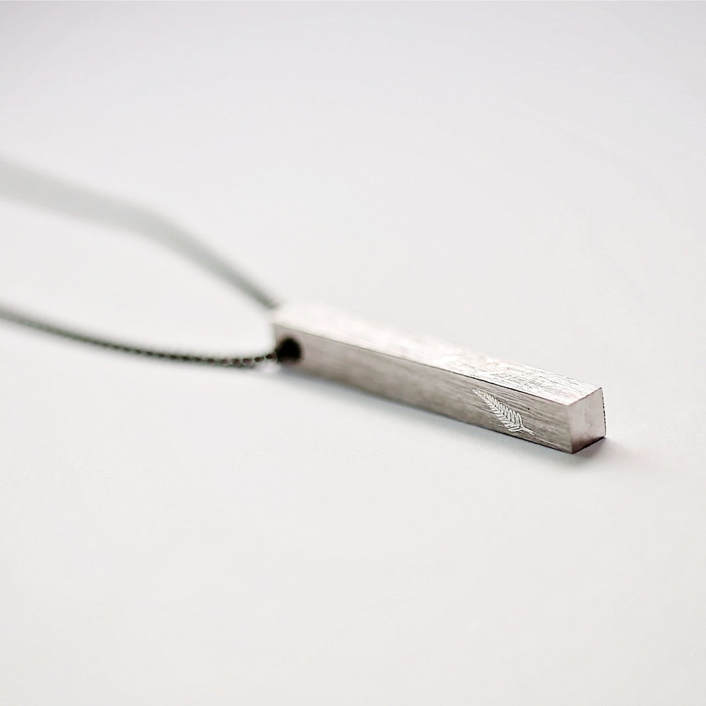 Personalised Brushed Men's Necklace - Wear We Met