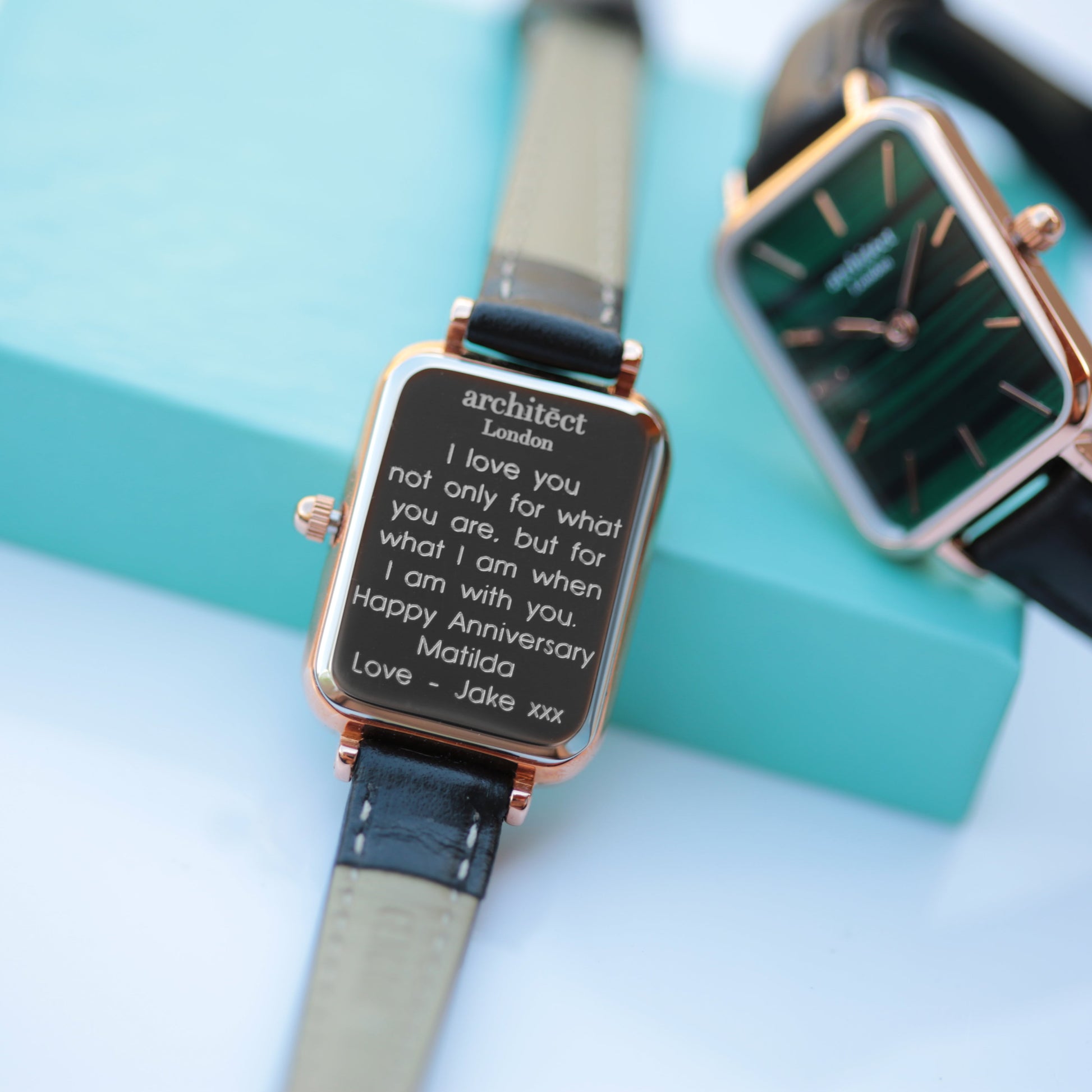 Ladies ArchitÄ“ct Lille - Pine Green - Modern Font Engraving - Wear We Met