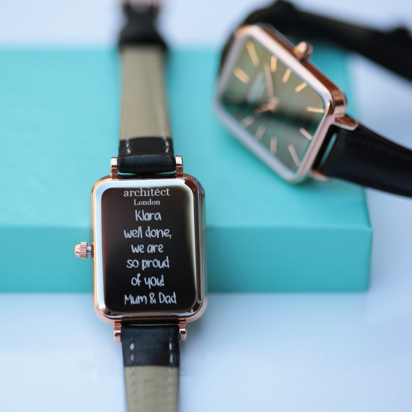 Ladies ArchitÄ“ct Lille - Pine Green - Handwriting Engraving - Wear We Met