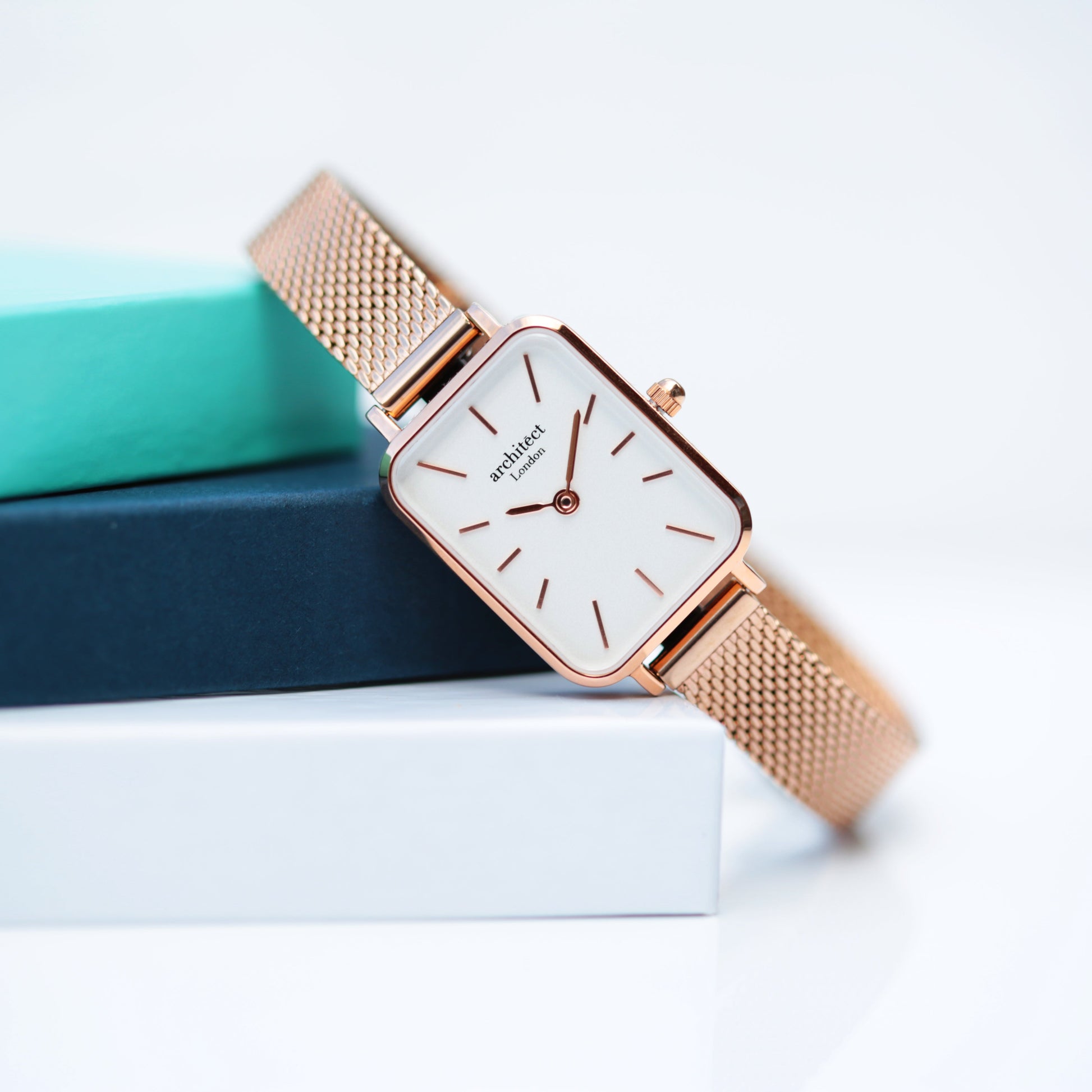 Ladies ArchitÄ“ct Lille - Rose Gold - Modern Font Engraving - Wear We Met
