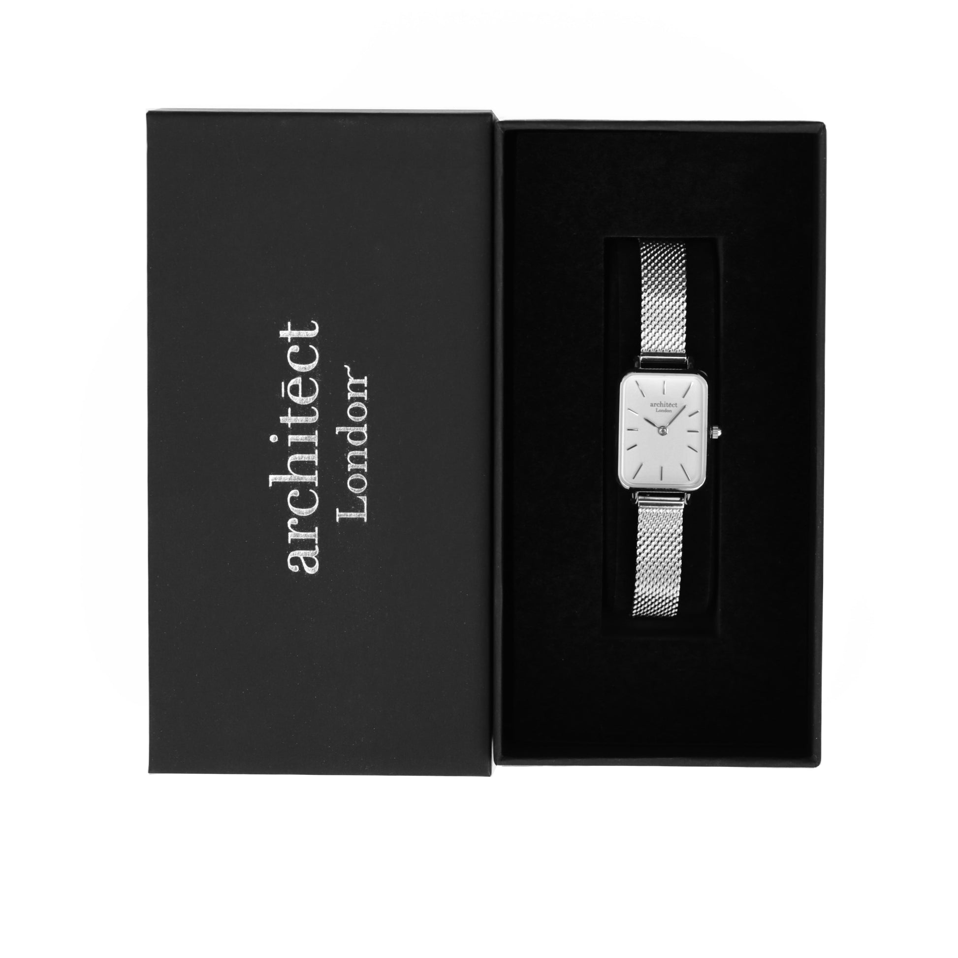 Ladies ArchitÄ“ct Lille - Cloud Silver - Modern Font Engraving - Wear We Met