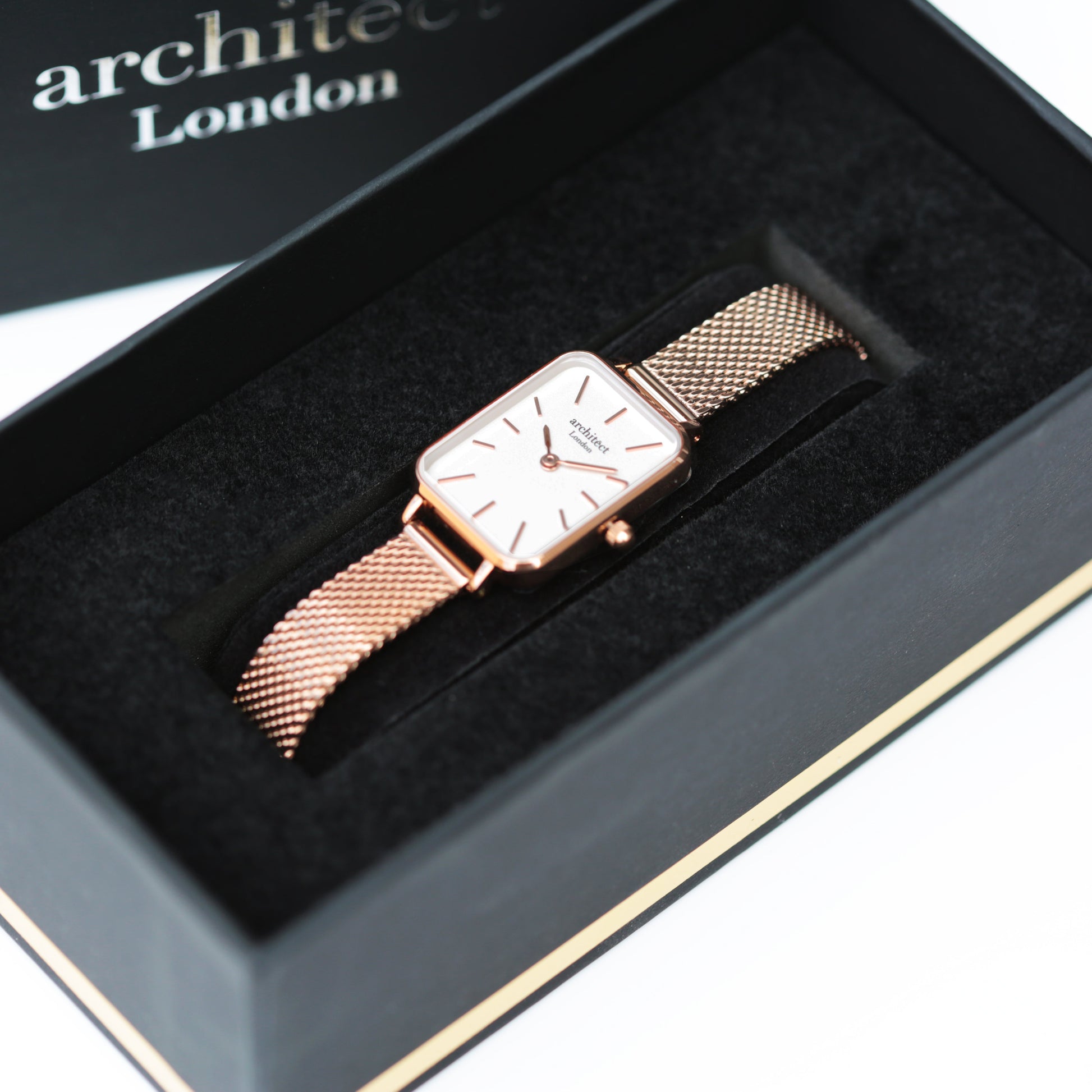 Ladies ArchitÄ“ct Lille - Rose Gold - Handwriting Engraving - Wear We Met