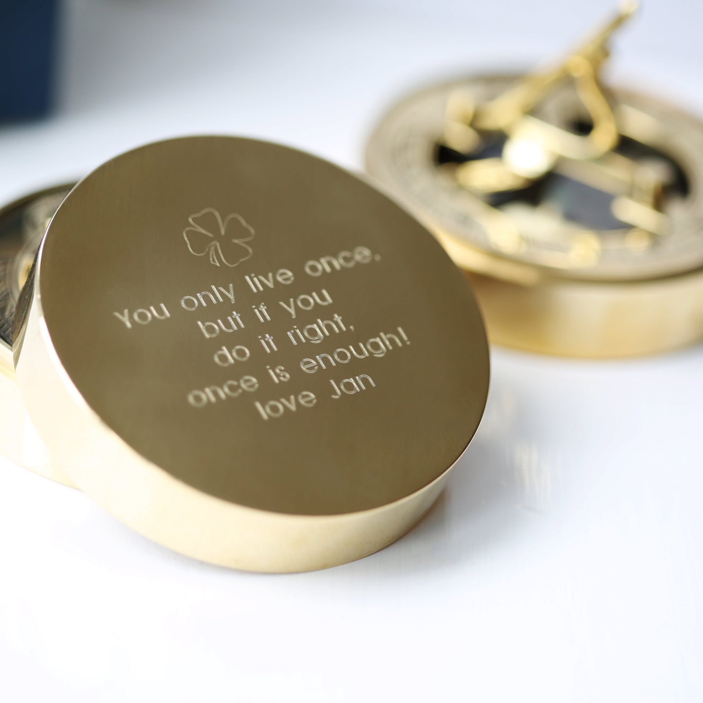 Personalised Nautical Sundial Compass - Wear We Met