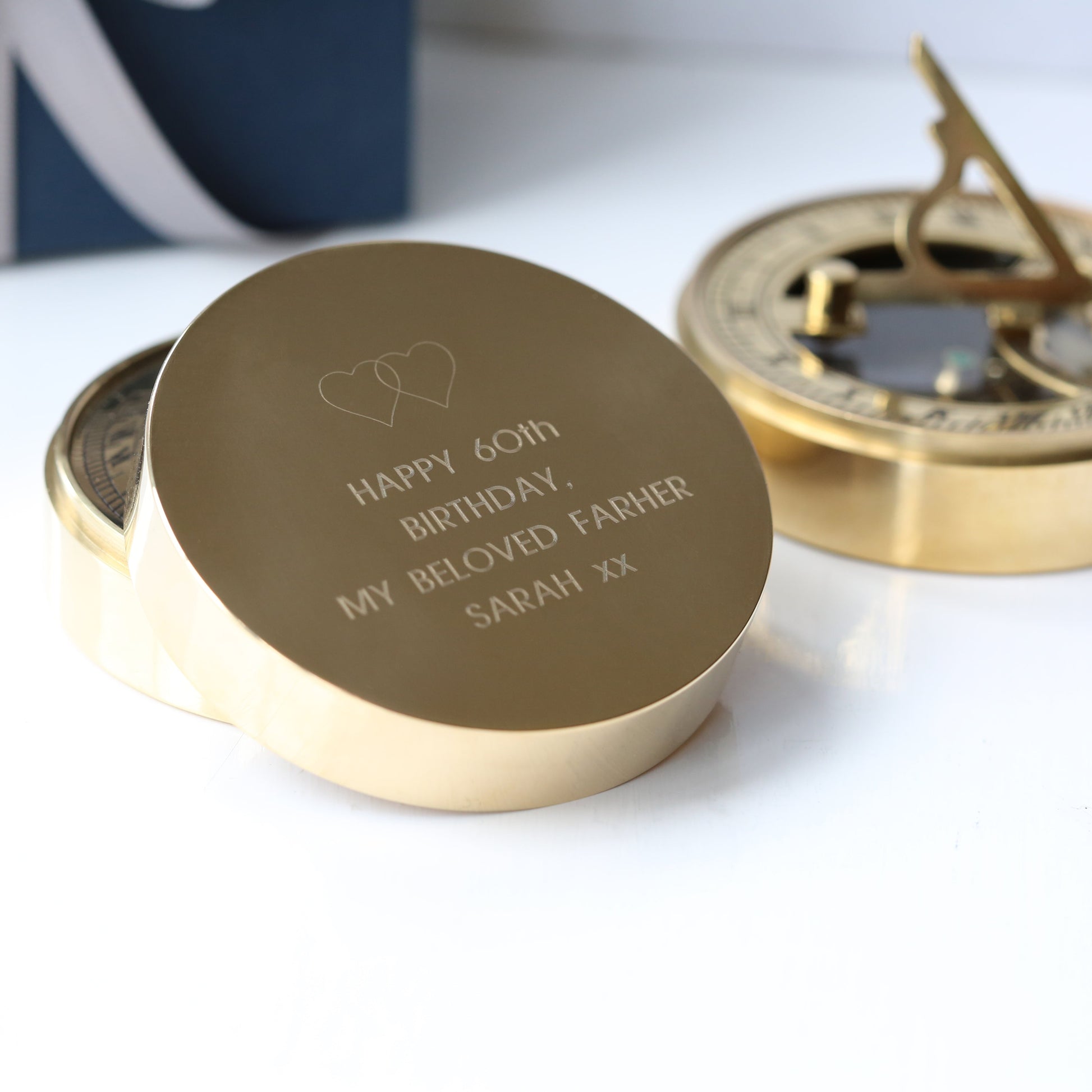 Personalised Nautical Sundial Compass - Wear We Met