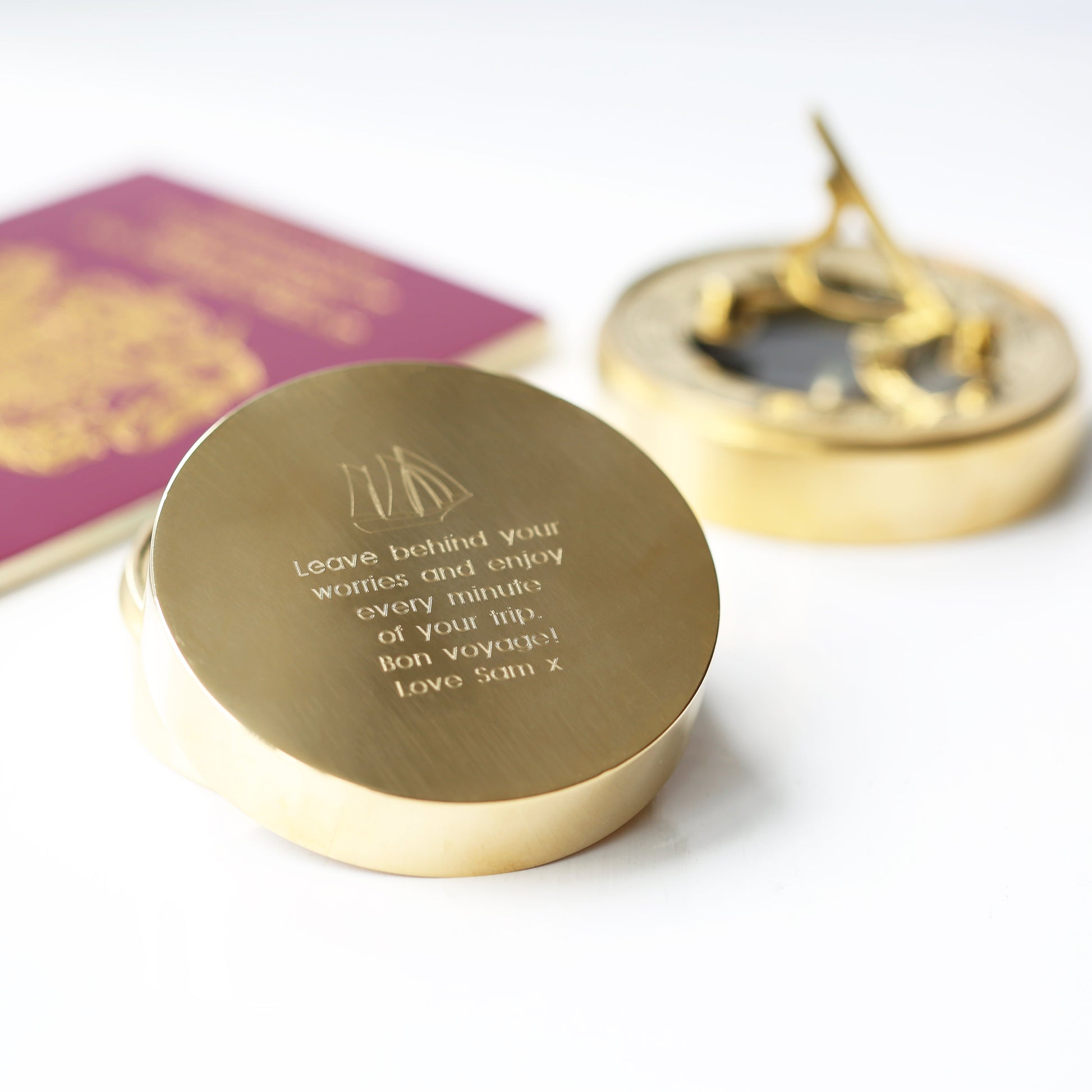 Personalised Nautical Sundial Compass - Wear We Met